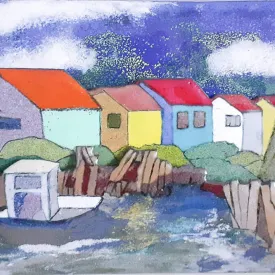 Exposition d'émail sur cuivre - Chantal Birgi_Saint-Trojan-les-Bains